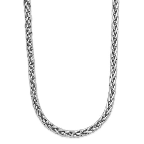 950 Platinum Polished 4.1mm Solid Wheat Chain Necklace 20"- 60.77gramfor Mother - Picture 1 of 6