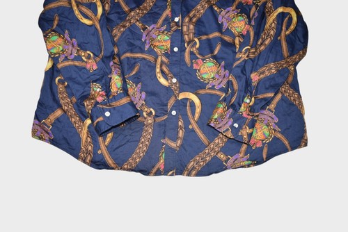 Lauren Ralph Lauren Bluse Damen 2XL Reitsport Gürtel Knopfleiste Hemd - Bild 2 von 7