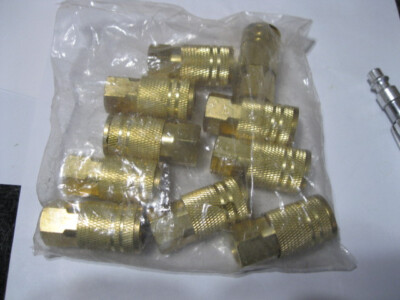10-unbranded  C20B Hose Coupler 1/4'' I/M x 1/4'' FNPT Brass