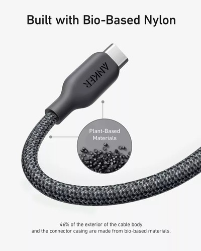 Anker 240W USB C Charging Cable 6ft Bio-Braided USB-IF Certified for Galaxy/Mac - Picture 6 of 6