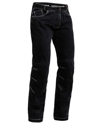 LINDSTRANDS WRAP BLACK MOTORCYCLE MOTORBIKE DENIM JEANS TROUSERS SHORT LEG  | eBay