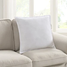 Mainstays 22" x 22" Arctic White Chenille Flange Decorative Pillow