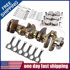 N55 3.0L Engine Crankshaft Rods Pistons Bearing Kit For BMW X1 X3 X5 135i 335i