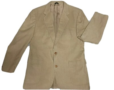 Crew Clothing Blazer 44 L Corduroy Sgl Breast Blazer Tan Sports Jacket Academia