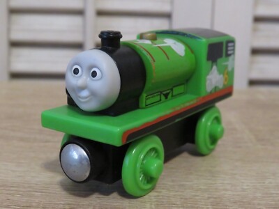 Thomas & Friends Wooden Train Engine Lighted ROLL N' WHISTLE PERCY w/ Sounds