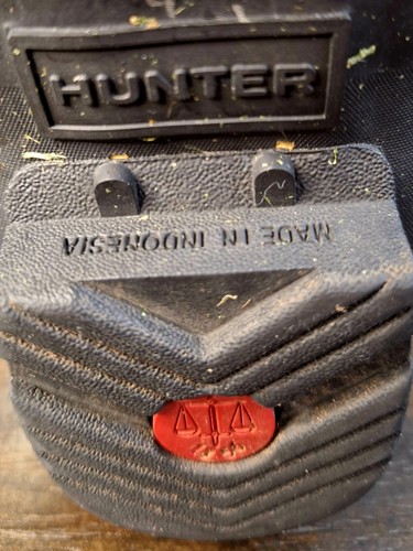 Hunter Original Back Adjustable Short Boot Black Women's Size 6 - Picture 13 of 16