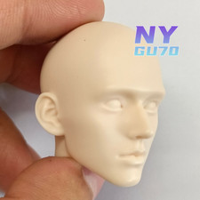 DIY 1/6 calvous Gong Jun Unpainted Bald Head Carving fit 12'' Figure
