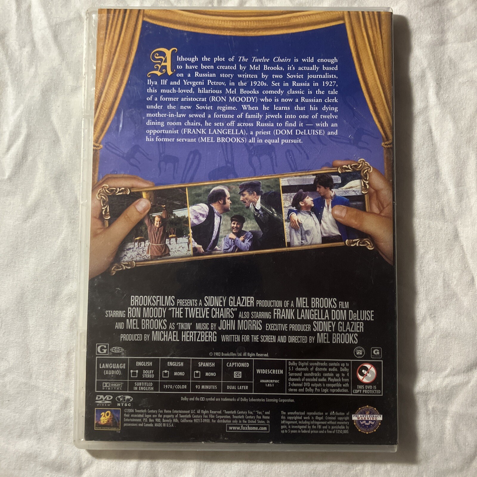 The Twelve Chairs DVD 2006 Mel Brooks, Ron Moody 1970 OOP Rare Like New