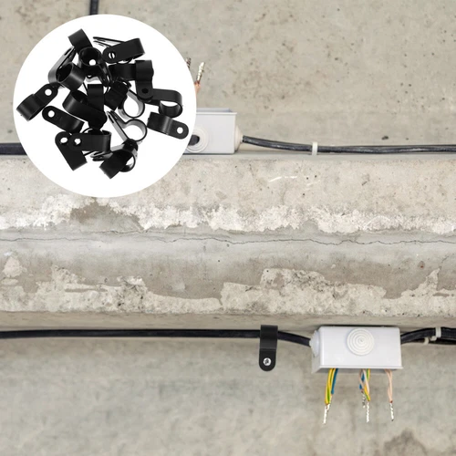  50 Pcs Wire Staples Cable Clamp Sorter Control Clips for Ethernet Wall