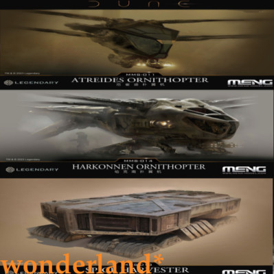 MENG MMS-014&MMS-011&MMS-013 HARKONNEN & ATREIDES ORNITHOPTER & SPICE HARVESTER
