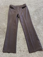 Vintage Levi  s Mens Pants Size 36 Brown Polyester 36X30 Dress Slacks USA - 1557