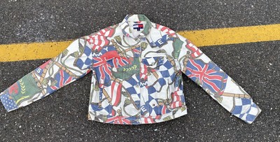 tommy hilfiger denim jacket back print