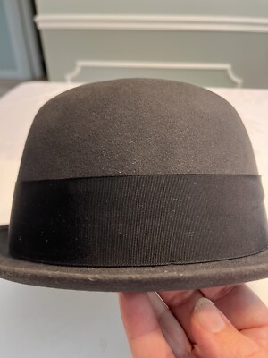 Vtg JOHN B. STETSON Black 3x Beaver STETSONIAN HAT Fedora Men's Sz