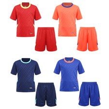 Boys Uniform Soft Outfits Breathable Clothes Set Suit T-shirt Basketball Shorts