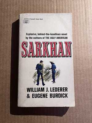 SARKHAN by William Lederer & Eugene Burdick vintage 1966 Fawcett paperback