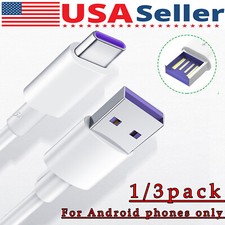 USB Type C Data Cable 5A Fast Charging USB-A to USB-C Charger lot Cord For Phone