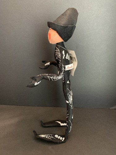Annalee Spinnennetz Halloween Puppe Sprite Elfe 14 Zoll mit Etikett 2004 Vintage - Bild 3 von 9