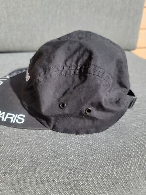 SUPREME New York Visor Print Camp Cap BLACK Hat Adjustable NEW! S