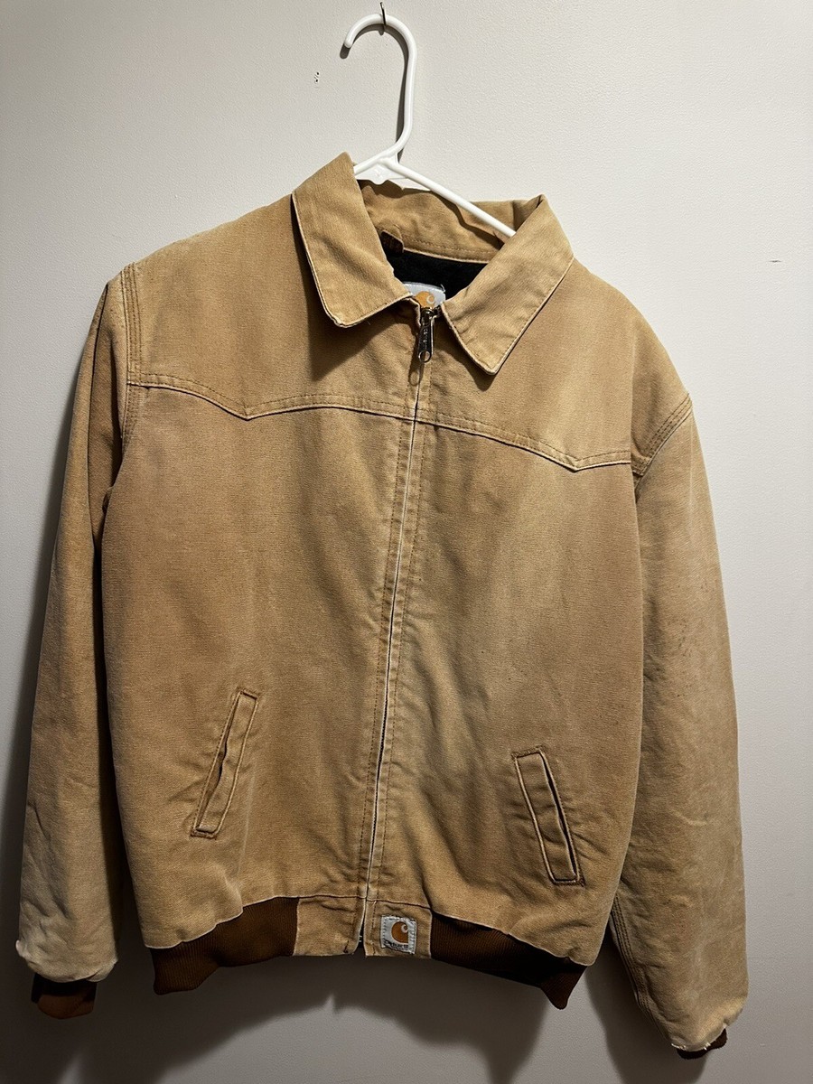 vintage carhartt aztec Zip Up jacket Size Youth XL Fits A Men's