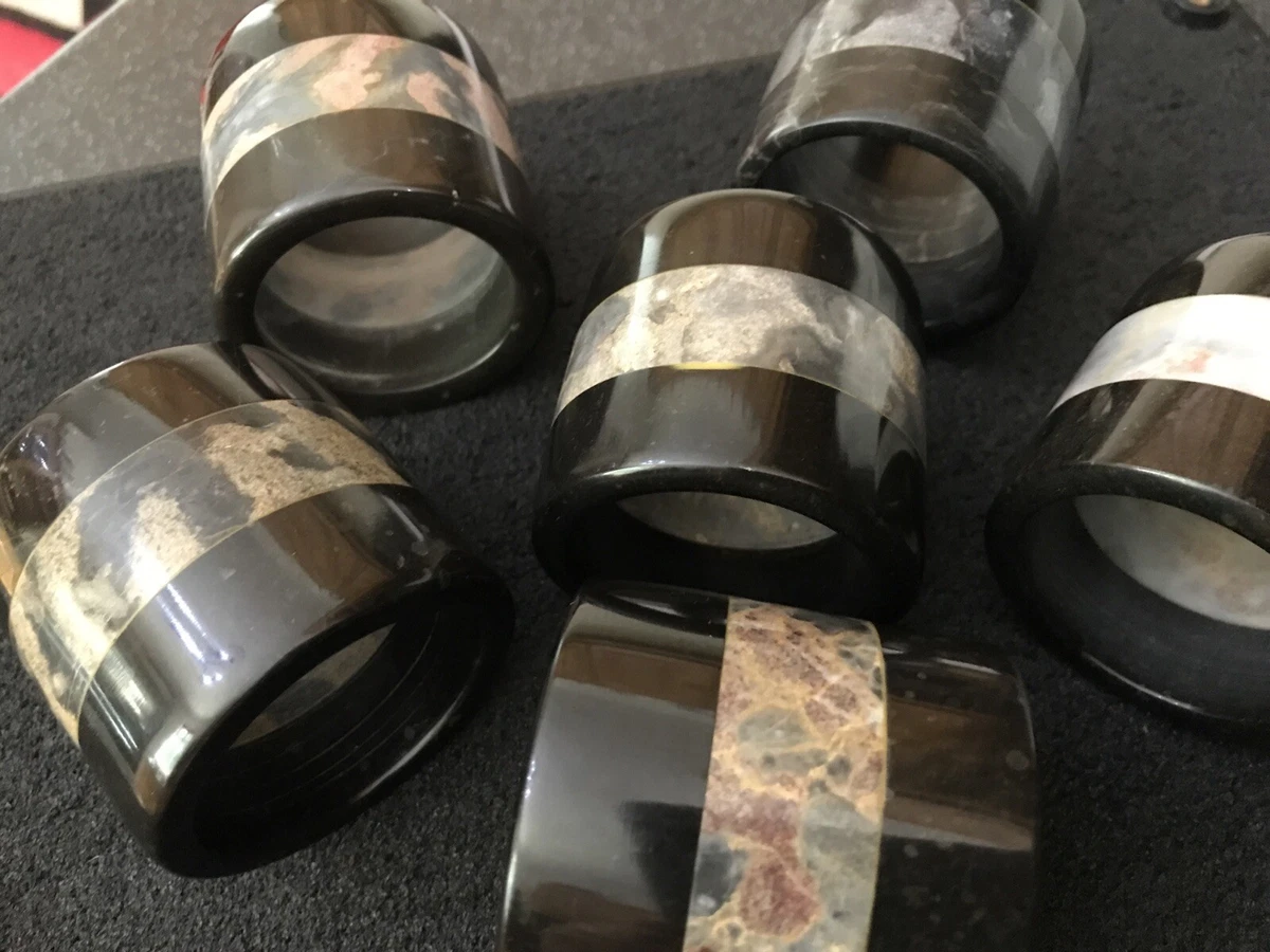 Stone napkin shop rings