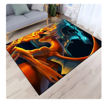 Charizard 107/105 Bedroom Floor Mat Rugs Modern Carpet 150CM X 200CM