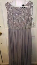 Long Grey R And M Mother Of The Bride Dress