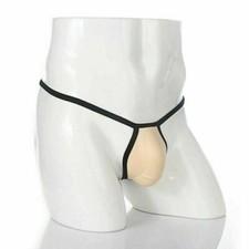 Men G-string T-Back Breif Jockstrap Pouch Thongs Bikini Sponge Pad Cup Underwear