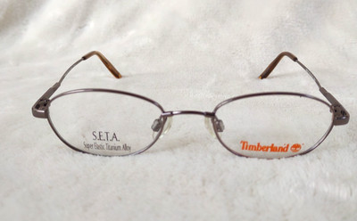 Timberland Kids Eyeglasses Frame TITANIUM ALLOY Elastic TB5013 45-18-130 Brown