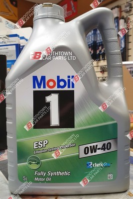 Mobil 1 ESP X3 0w-40 Fully Synthetic Oil 0w40 ESP 5 litres dexos 2 | eBay