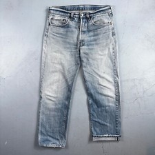 Levis 501 Vintage 80s Redline Selvedge USA XX Jeans Light Wash 524 Act 32x27