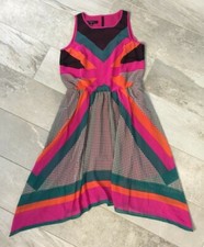 NINE WEST Women's Multicolor 100% Polyester Sleeveless Dress Size # 8