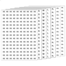 4200 Pcs Clothing Size Round Stickers Shirt Sizing Labels, XS/S/M/L/XL/XXL/XXXL