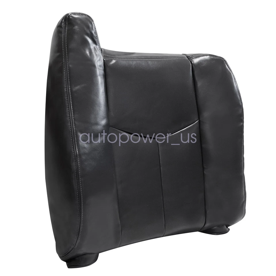 Cubierta de asiento de cuero superior del conductor delantero sin reposabrazos para Chevy Silverado 2003-2007 nueva Foto 3 de 4