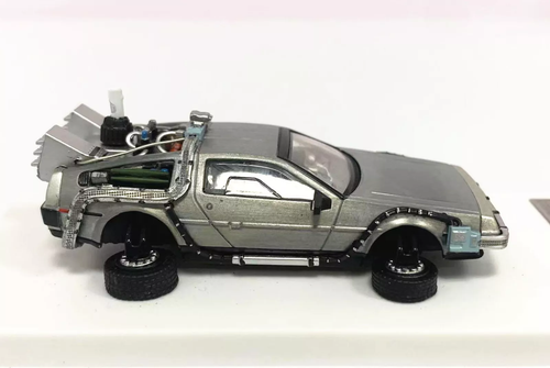 MJ 1/64 Back To The Future (First 1-3) Time Machine Delorean Diecast Model Car - Picture 15 of 34