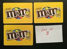 Swap Playing Cards  M & M's Peanuts   Lot of 3 Cards  NOT DECKS !!