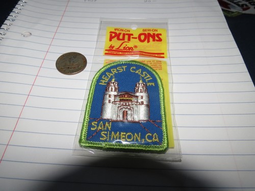 HEARST CASTLE National Park Vintage Travel Patch CALIFORNIA New Old-Stock - Picture 4 of 4