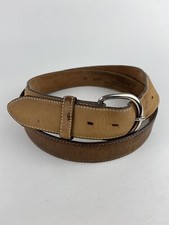 Silver Creek Leather Brown Belt 46 53707 Two Tone Cowboy Unisex Western USA Made