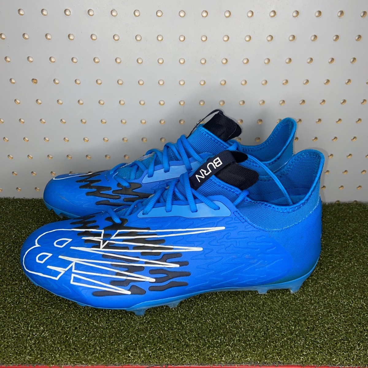 New Balance Burnx3 Lacrosse Cleats Burn x3 Blue Black Mens Size