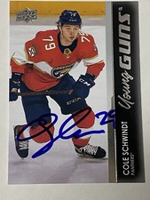 2021/22 UD Young Guns #721 Cole Schwindt Florida Panthers Autographed Signed