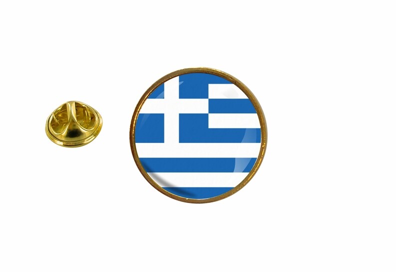 spilla pin pin's spille spilletta bandiera rotondo coccarda grecia