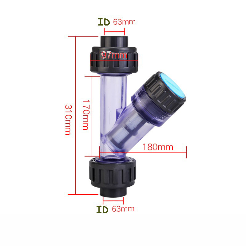 PVC Y-Filtersieb 10-Netz – Wye Kunststoff-Rohrfilter In 20–63mm, Korrosionsresistent