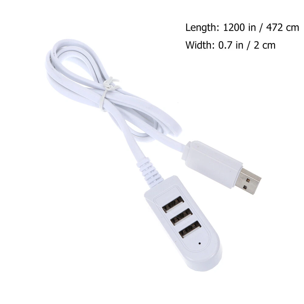 4-Port USB 3.0 Hub with 3A Fast Charging & Extension Cable