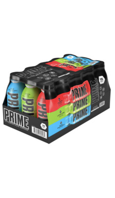 Prime Hydration Drink 15-Pack By Logan Paul x KSI (15) Total 16.9oz Bottles