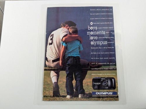Olympus Kamera Werbung 1992 - Vintage Fotografie Geschenk, laminiert 9,5x11 Wandbehang - Bild 2 von 6