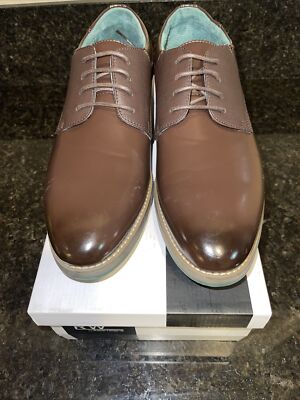 ROBERT WAYNE SANDRINO BROWN OXFORD SHOES Robert Wayne Sandrino RWS10009M Mens Brown Low Top Plain Toe  main image 2