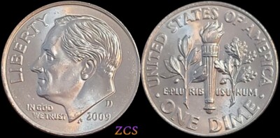 2009 D ROOSEVELT DIME BU Un-circulated Low Mintage 10 Cents Coin
