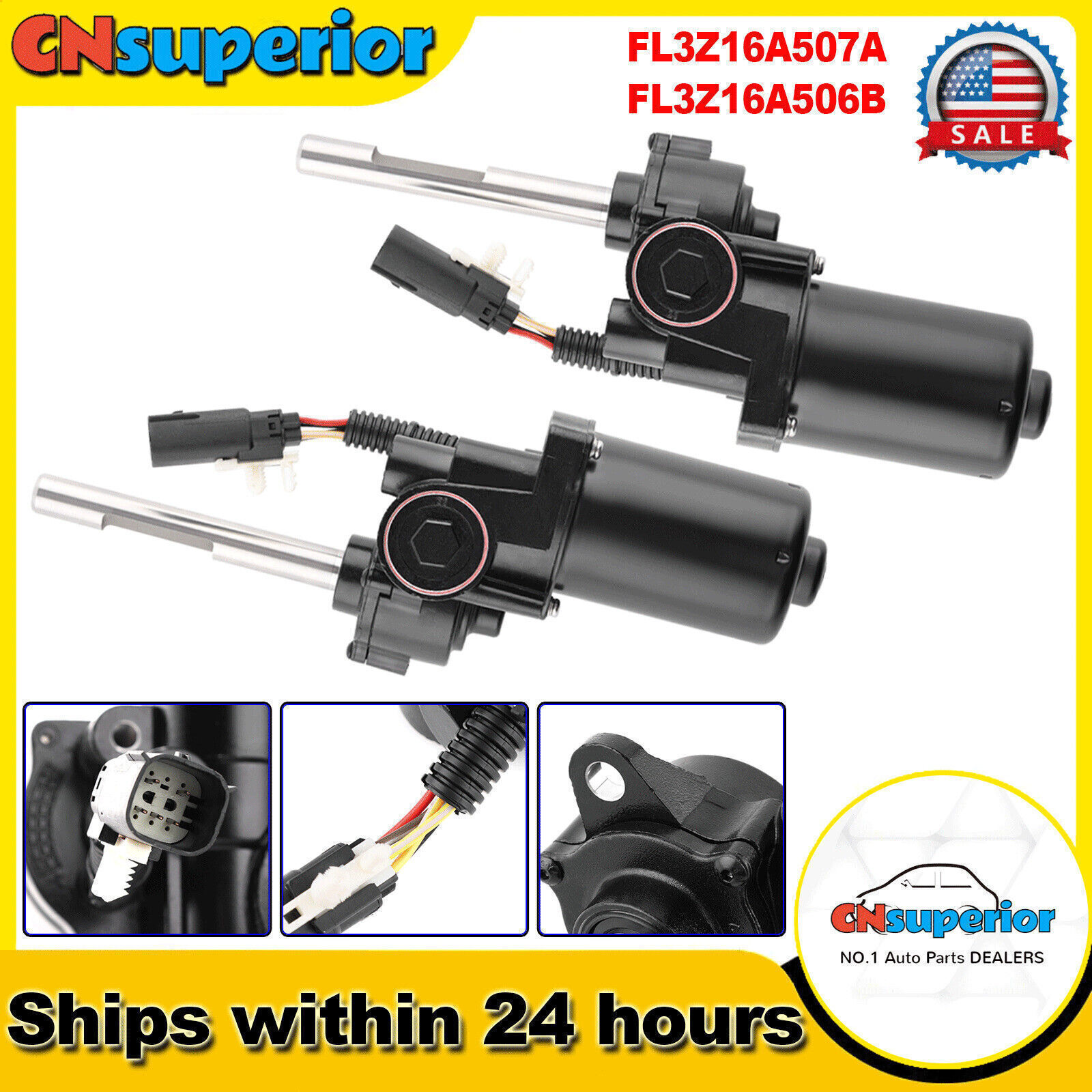 Driver Power Running Board Motor Pair Fits Ford F150 2015-2020 Left & Right Side