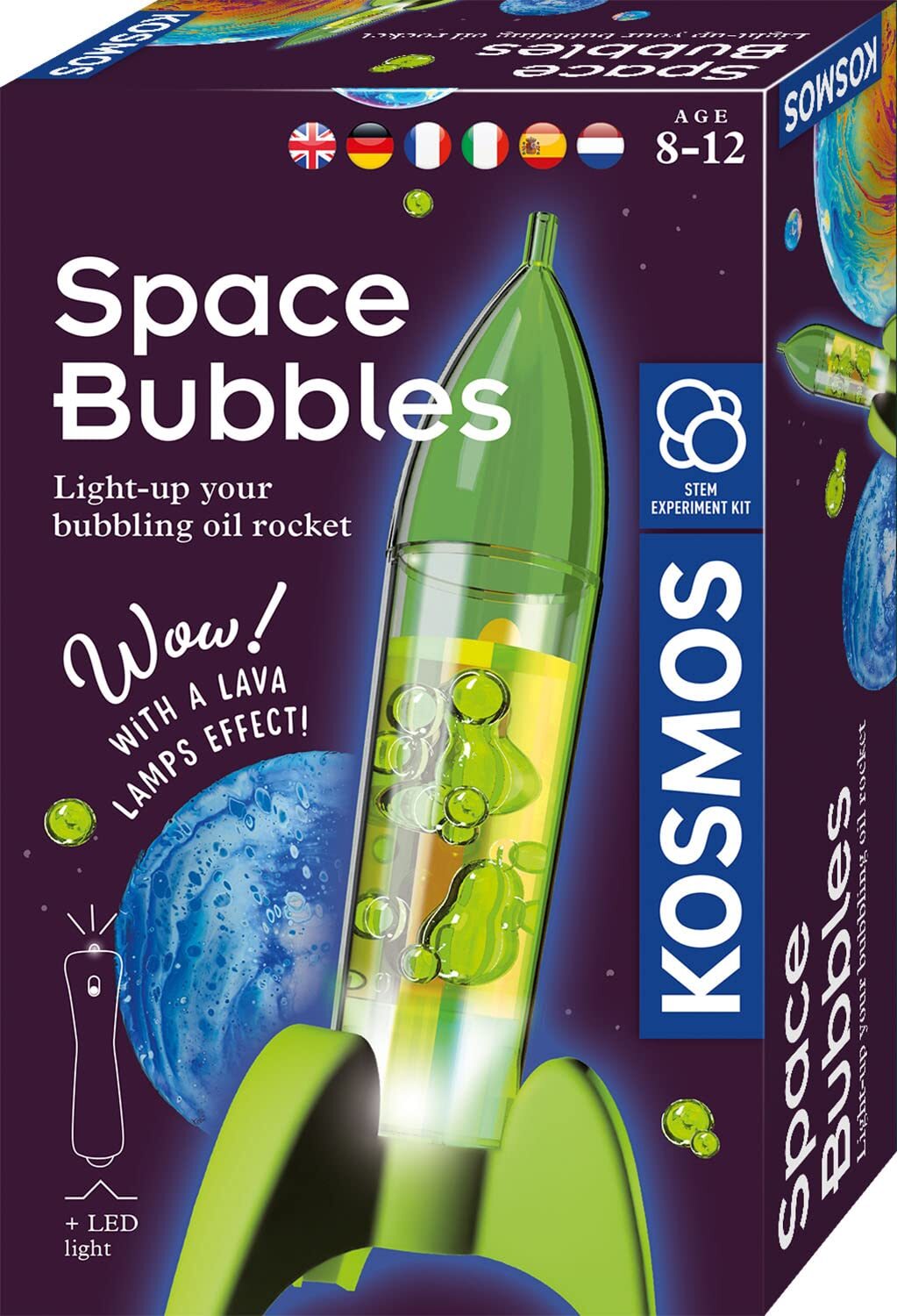 Kosmos 616786 Space Bubbles Mini Rocket Lava Lamp Experiment Set for Children wi