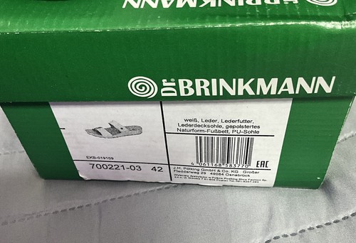 Dr Brinkmann Womens 700221-03 White Leather Sandals/ UK 8.5 / EU 42/ - Picture 11 of 11