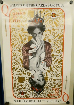 Poster Safe Sex Fit for a Queen What's on the Cards for you 50x76cm G-7535